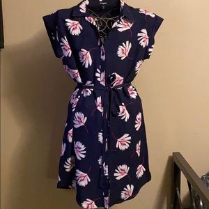 Women’s Express Navy & Floral Dress